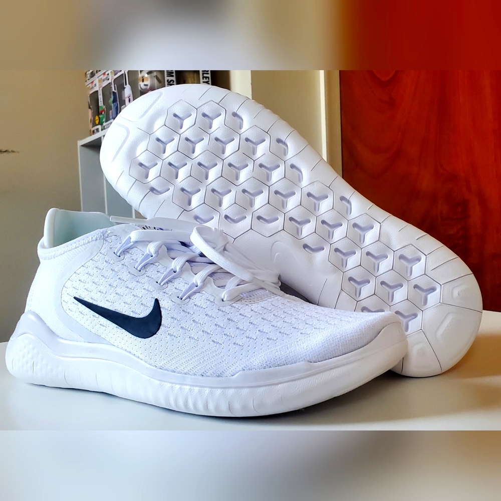 Nike Free RN 2018 White/Black - Men's 9